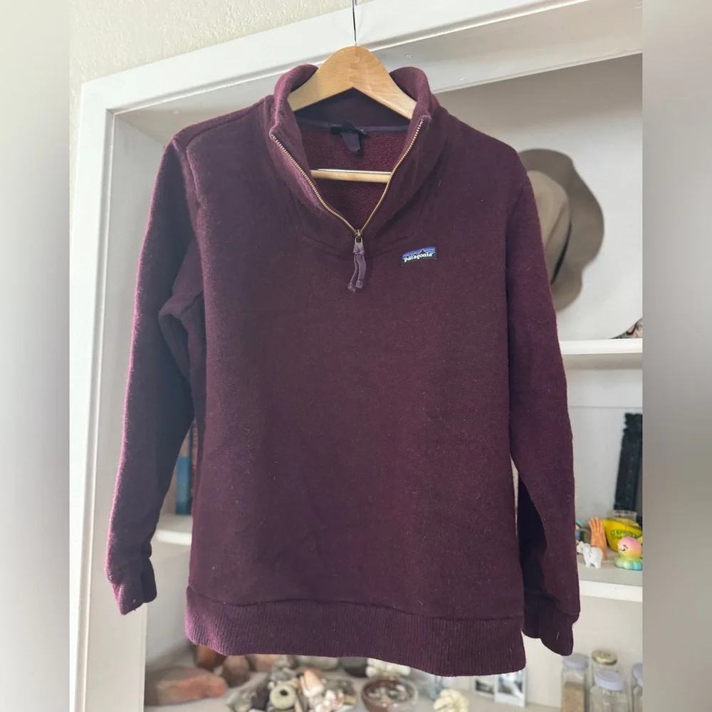 Patagonia W's Woolie Fleece Pullover Size XL - Picture 4 of 6